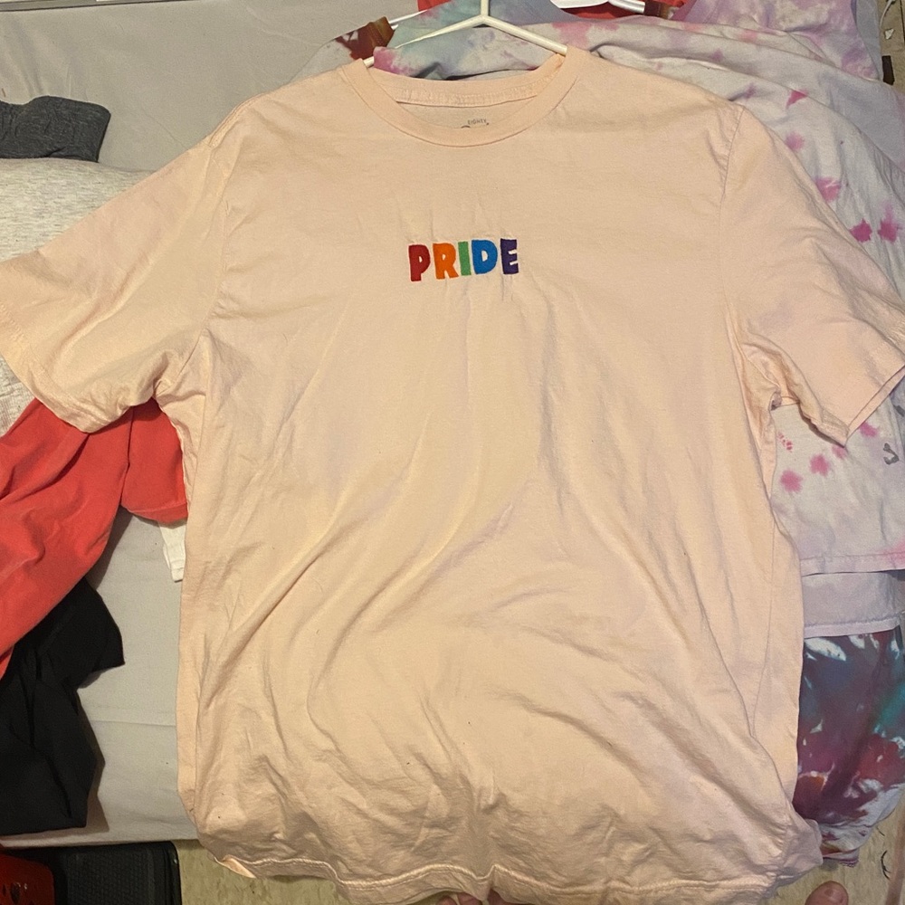 Peach pride embroidered tshirt